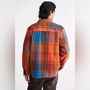 BDG mason speckled plain overcoat